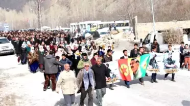 Çatışmada Ölen Çataklı Ypg'li İçin Yürüyüş Yapıldı