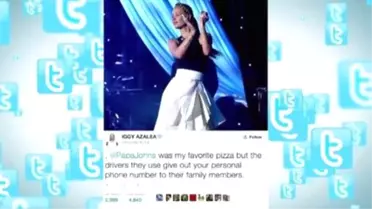 Iggy Azalea Has Twitter Battle With Papa John's