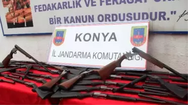 Beyşehir'de 58 Av Tüfeği Ele Geçirildi