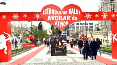 Sevgililer Günü'nde Sevgililer İçin Kırmızı Halı