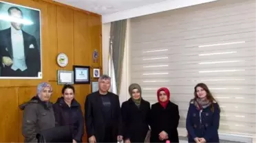 AK Parti İlçe Kadın Kolları'dan Başkan Sayın'a Ziyaret