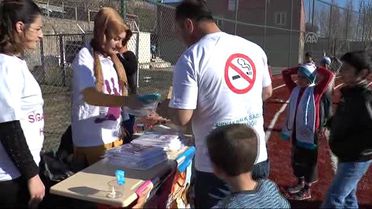Şırnak'ta Kadın Sağlıkçılar Şiddete Dikkat Çekmek İçin Maç Yaptı