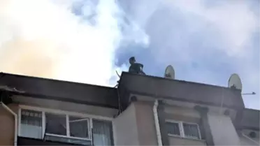 0 Katlı Apartmanda Korkutan Yangın
