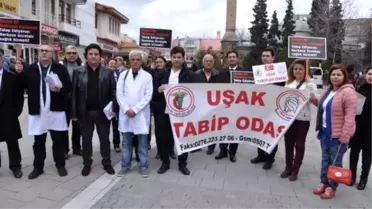 Uşak'ta Doktorlardan Sağlık Politikalarına Tepki