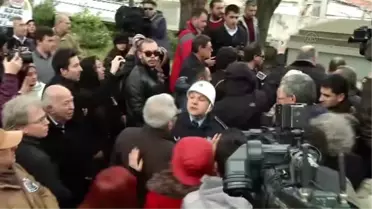 Erol Büyükburç'un Cenazesinde Gerginlik