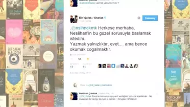 Hayranları Tweet Attı, Elif Şafak Yanıtladı