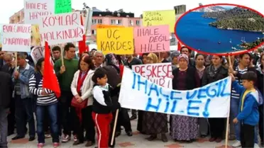 Evlerine Ekmeklerine Sahip Çıkmak İçin Çoluk Çocuk Eyleme Başladılar