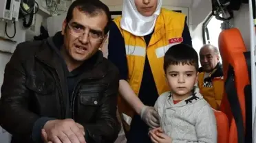 Oğlunu Köpekten Kurtarmak İsteyen Polis Memuru Bileğini Kırdı