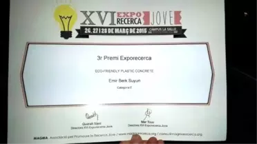 Liseli Genç Projesiyle Dünya Üçüncüsü Oldu