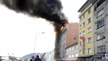 Hopa'da Toma Yangın Söndürdü