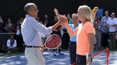 Obama, Dünya 5 Numarası Wozniacki'ye Karşı