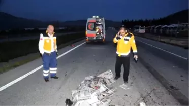 150 Kilometre Hızla Kamyona Çarpan Sürücü Araçtan Fırlayıp Öldü