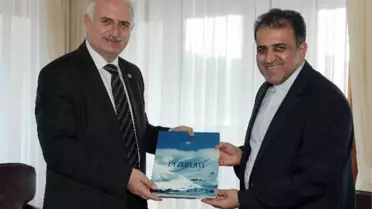 8 Ekonomik İşbirliği Örgütü Genel Sekreteri Seyed Ali Mohammad Mousavi'den Rektör Prof. Dr. Hikmet...