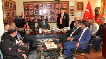 MHP Erzurum Milletvekili Adaylarından, Harp Malulü Gaziler Şehit Dul ve Yetimleri Derneğine Ziyaret