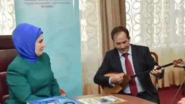 Başbayan Emine Erdoğan'a Kazakistan'da Dombra Ziyafeti