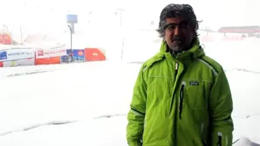 Erciyes'e Lapa Lapa Kar Yağdı