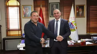 Pehlivanlardan Başkan Yılmazer'e Ziyaret