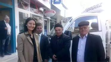 Aybüke Topçubaşı Ekici Osmancık'ta esnaf ziyaretleri yaptı