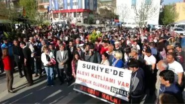 Tunceli'de Suriye'deki Alevilerin Öldürülmesi Protesto Edildi