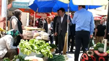 Özcan Ulupınar Devrekli Pazarcı Esnafından ve Pazara Çıkan Vatandaşlardan Destek İstedi