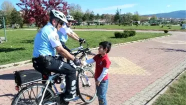 Beyşehir'de Sahil ve Parklar Bisikletli Polislere Emanet