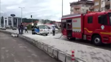 Bartın Tüp Kamyoneti Alev Aldı, Faciadan Dönüldü