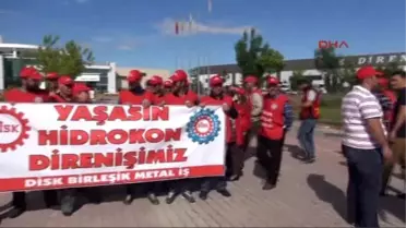 Konya Sendikaya Üye Oldukları İddiasıyla İşten Çıkarılan İşçiler, Çadır Kurarak Eylem Başlattı