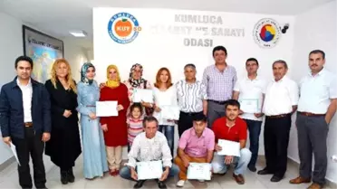 Kumluca'da Girişimciler Sertifikalarını Aldı