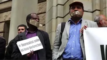 Mansur İçin Berlin Asliye Hukuk Mahkemesi Önünde Protesto Gösterisi