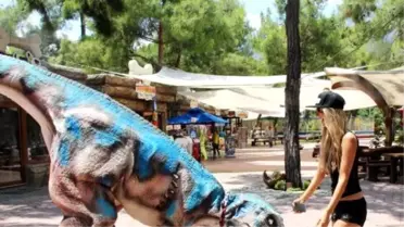 Güzeller Dinopark'ta Eğlendi