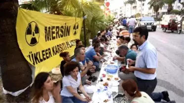 Nükleere Karşı 'Yeryüzü İftar Sofrası' Kurdular