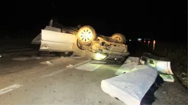 Afyonkarahisar'da Otomobil Devrildi: 1 Ölü, 2 Yaralı