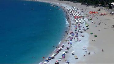 Fethiye Plajlarında Bayram Yoğunluğu