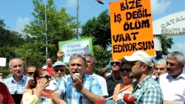 Çatalağzı'nda Termik Santral Protestosu