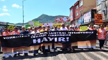 Çatalağzı'nda Termik Santral Protestosu