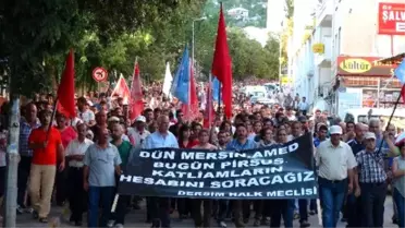 Tunceli'de Suruç Protestosu