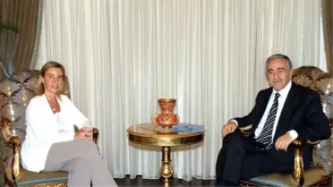 Akıncı, Avrupa Komisyonu Başkan Yardımcısı Mogherini'yi Kabul Etti