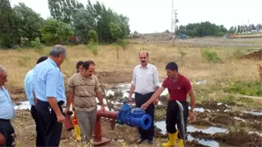 Malazgirt'te İki İçme Suyu Sondaj Kuyusu Açıldı