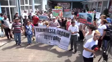 Zonguldak'ta Termik Santral İçin Çed Toplantısında Kefenli Protesto
