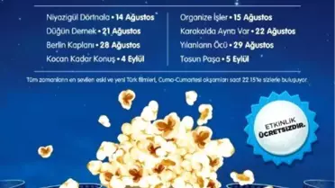Forum Kayseri'de Açık Havada Sinema Keyfi