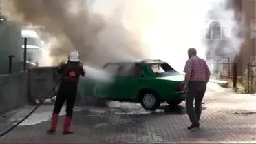 Zonguldak'ta Otomobil Yangını