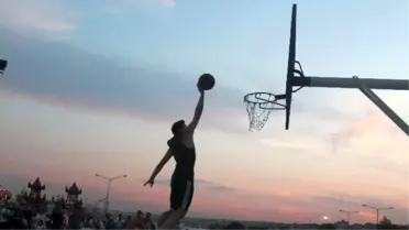 Tekirdağ'da Sokak Basketbolu Heyecanı