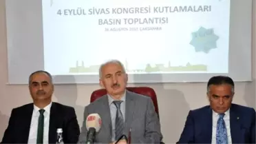 4 Eylül Sivas Kongresi'nin 96'ıncı Yıl Dönümü Çeşitli Etkinlikler ile Kutlanacak