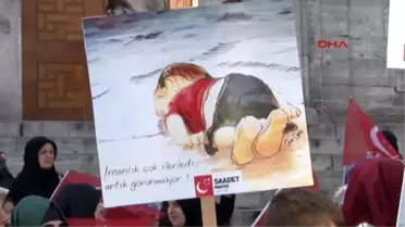 Saadet Partili Kadınlardan 'Aylan Kurdi' Eylemi