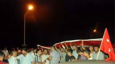 Manavgat'ta Teröre Tepki Yürüyüşü