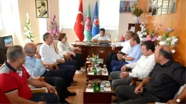 AK Parti'li Sarı'dan Teksif Sendikası'na Ziyaret