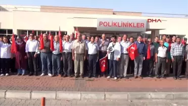 Nevşehir Sağlıkçılar Şehitlere Dua Edip Mesaiye Başladı