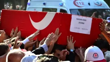 Şehit Polis Hasan Eser'in Cenazesi Memleketi Denizli'de (2)