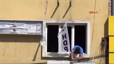 Çanakkale HDP İl Teşkilatı, Binalarına Türk Bayrağı Astı