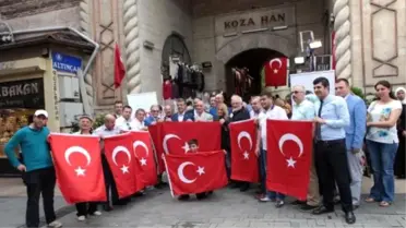 Bursa'dan Bayraklı 'Teröre Hayır, Kardeşliğe Evet' Çağrısı